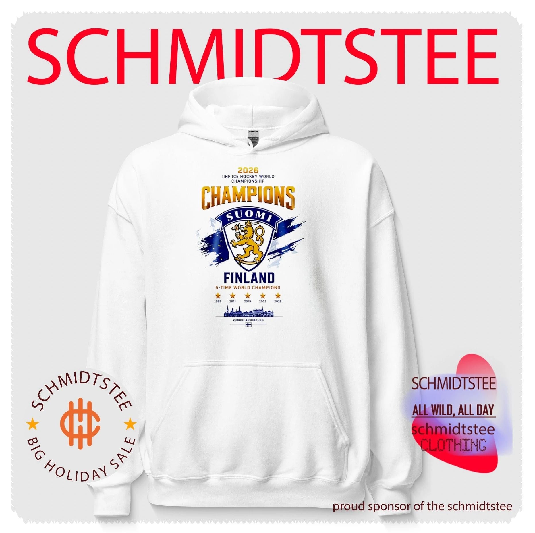 Findland 2026 IIHF Ice Hockey World Champions shirt