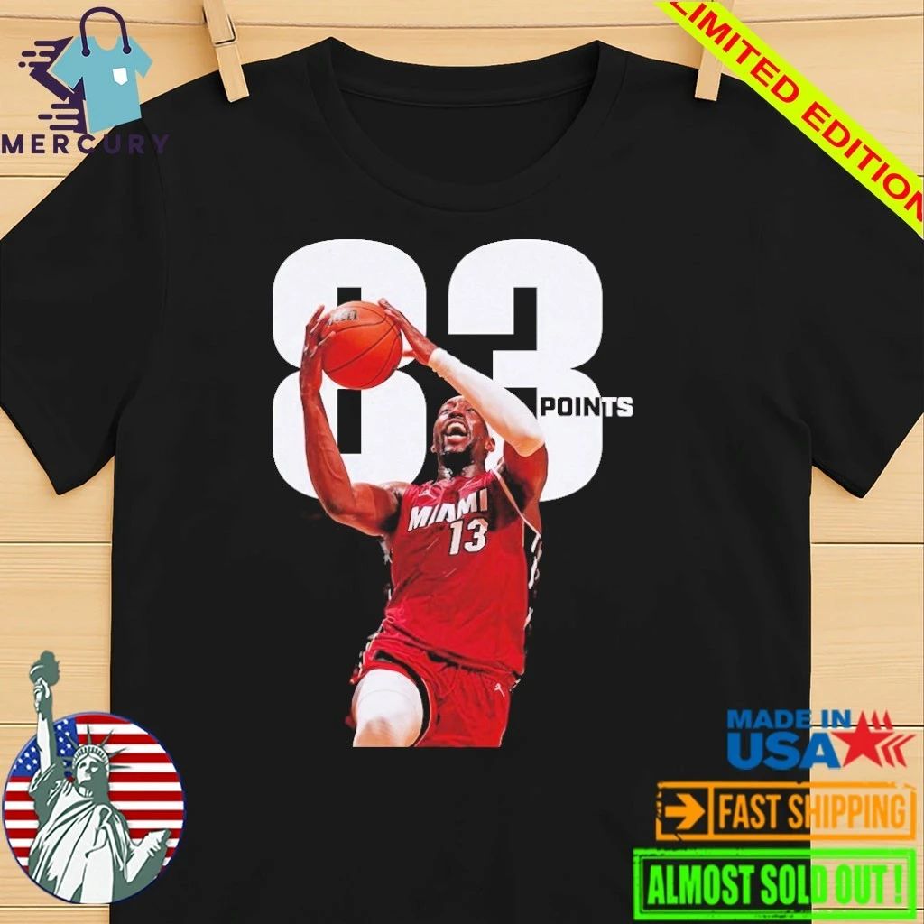 Bam Adebayo With 83 Points Passed Kobe Bryant For The Second-Most Points In A Single Game Shirt