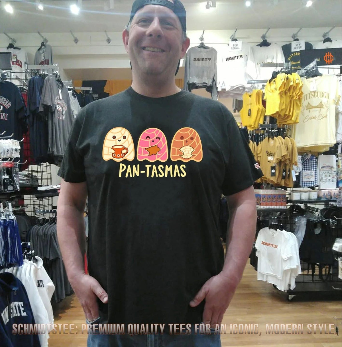 Pan-tasmas wall cartoon graphic shirt