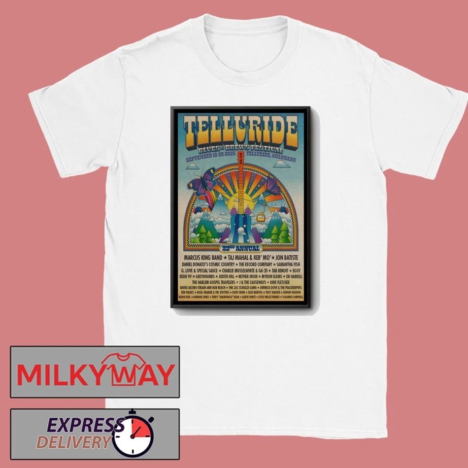 Telluride Blues And Brews Festival Telluride CO 9 18-9 2026 Poster shirt