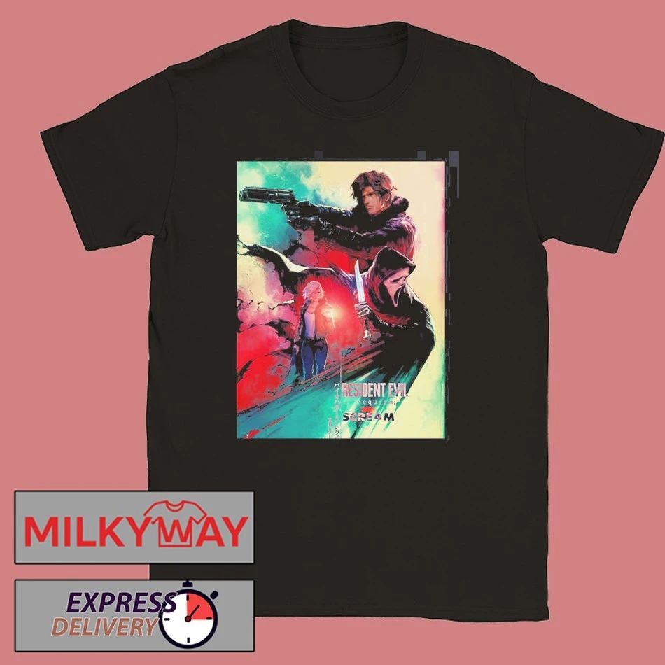 Resident Evil Requiem x SCREAM 7 Collab Poster T-Shirt