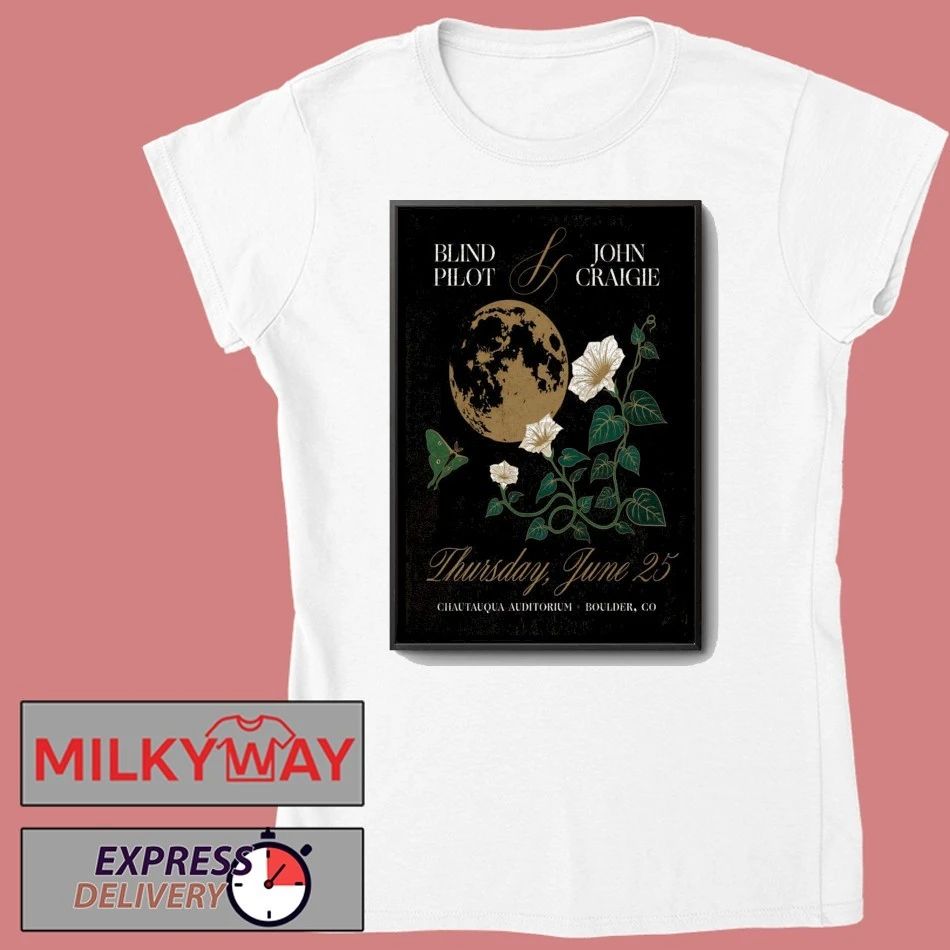 Blind Pilot And John Craigie Boulder CO On June 25 2026 Poster shirt