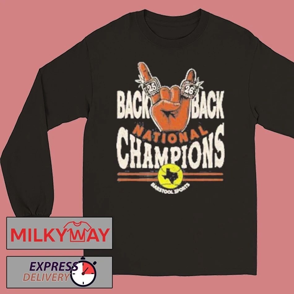 Back to Back Softball National Champions Pocket 2025 2026 Shirt