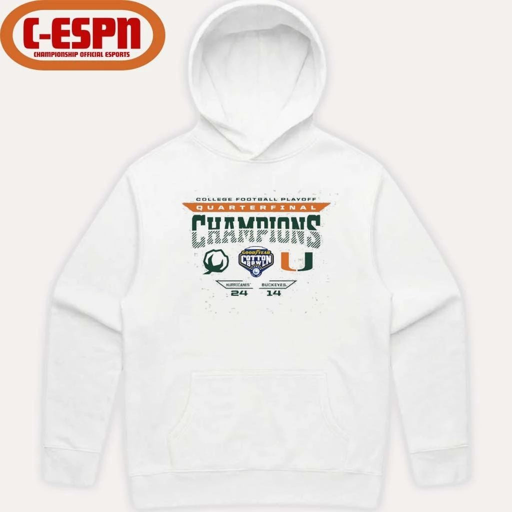 CFP 2025 Cotton Bowl Miami Champions Score Shirt