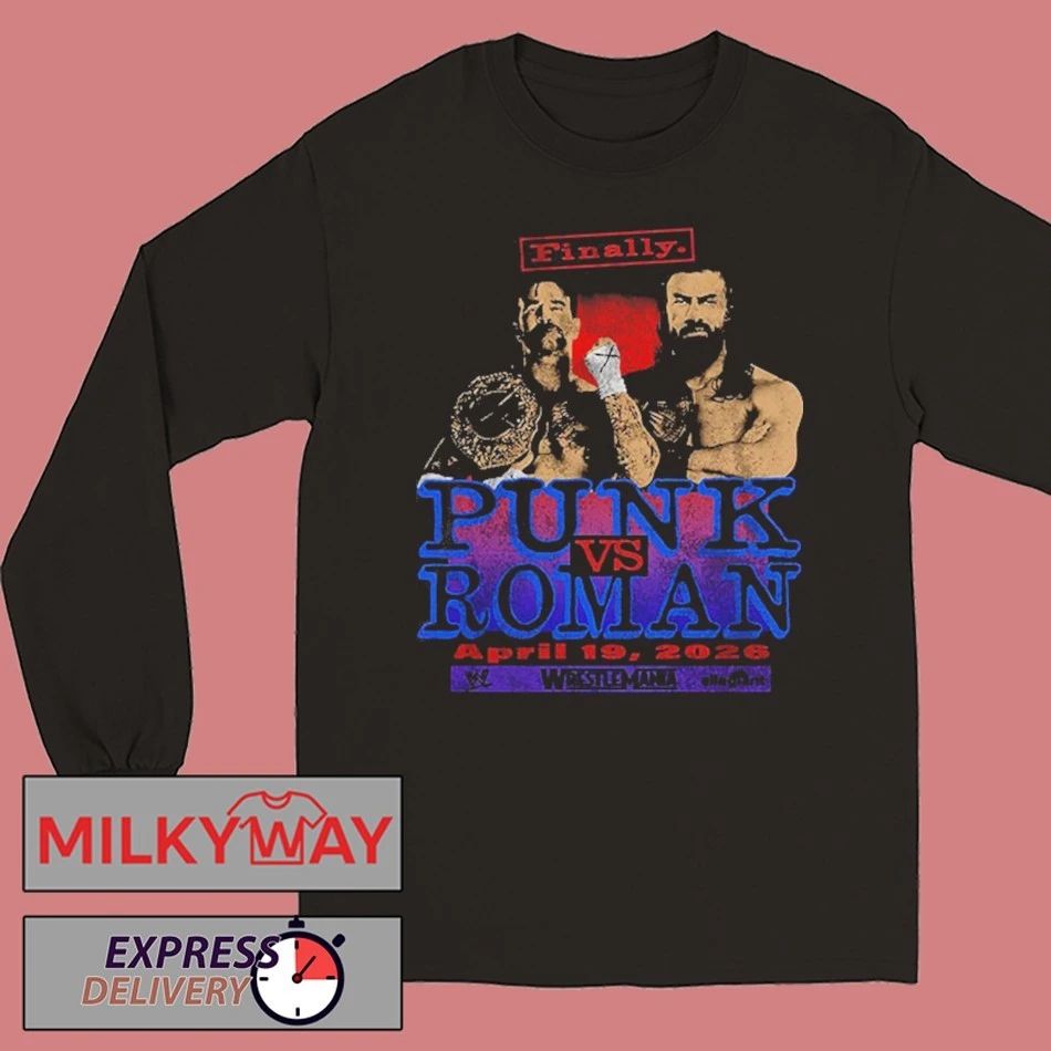 CM Punk vs Roman Reigns Heavyweight Championship WrestleMania 42 On April 19 2026 shirt