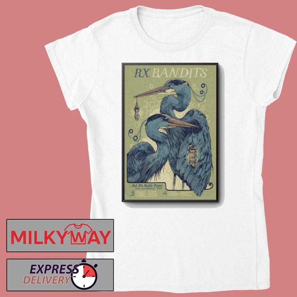 RX Bandits 2026 And The Battle Begun Tour 20th Anniversary Poster shirt