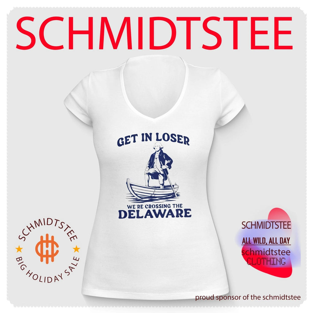 Get in loser we’re crossing the Delaware doodle shirt