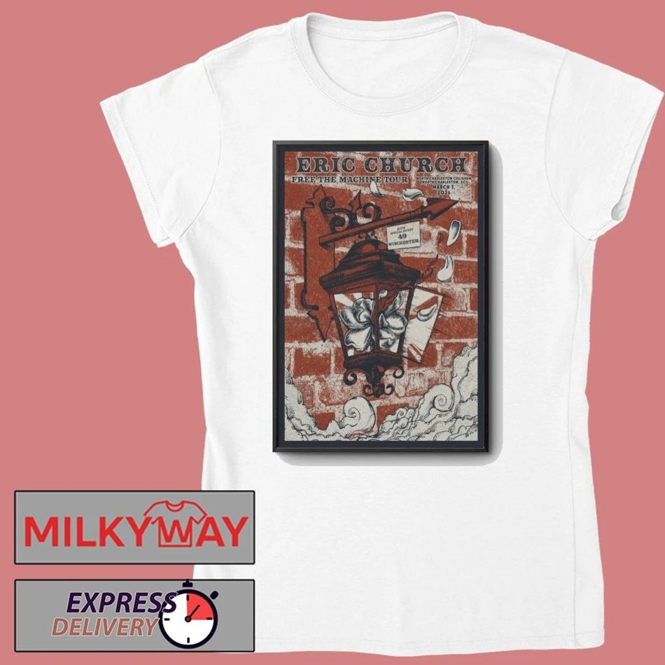 Eric Church Mar 7 2026 Poster North Charleston shirt