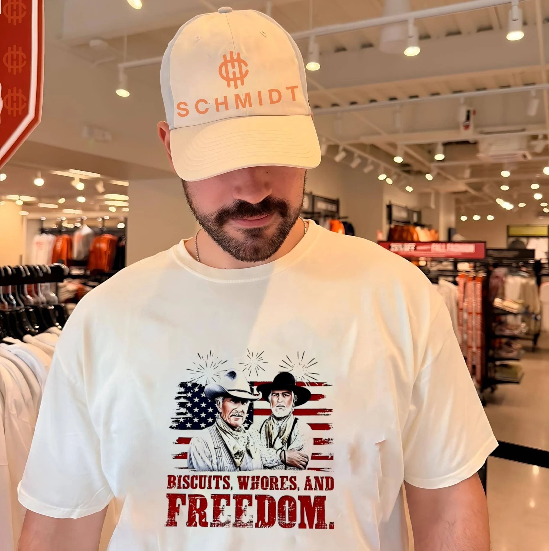 Robert Duvall and Tommy Lee Jones biscuits whores and freedom shirt