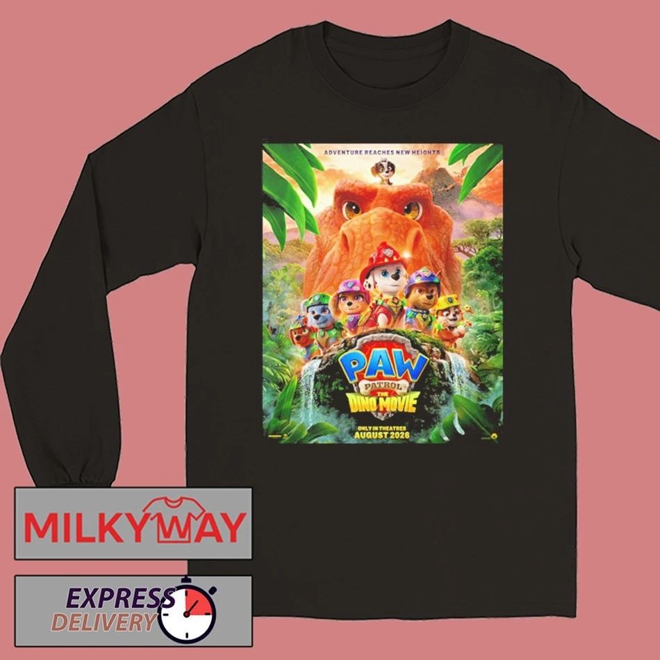 PAW Patrol The Dino Movie 2026 In Theaters August 14 2026 shirt