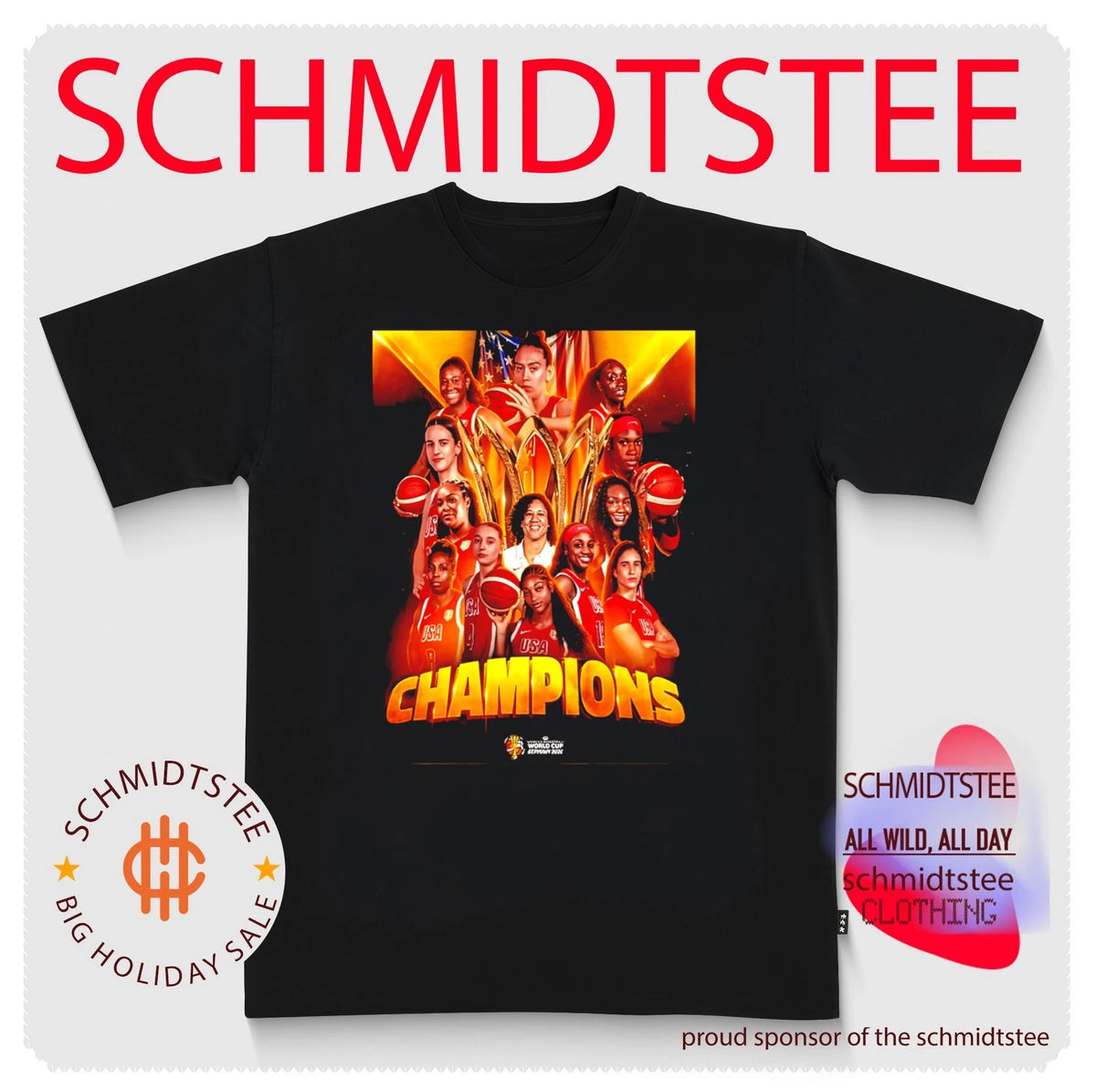 USA Women’s Basketball National Team World Champions FIBA World Cup Germany 2026 Poster shirt