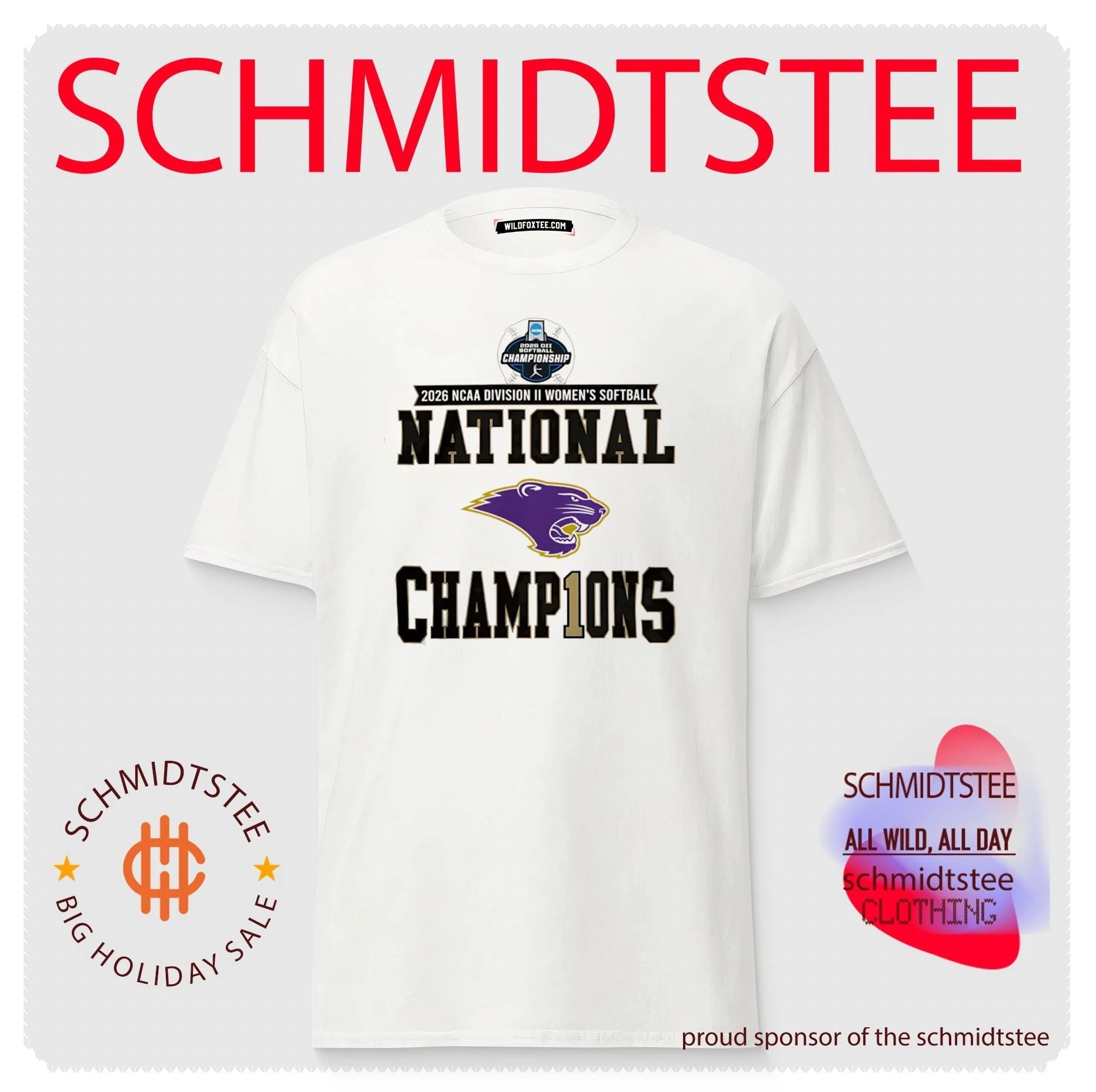 McKendree Bearcats 2026 DII Softball Champions Shirt