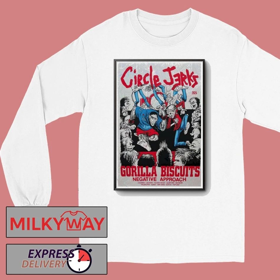 Circle Jerks Poster 2026 Gorilla Biscuits Negative Approach shirt