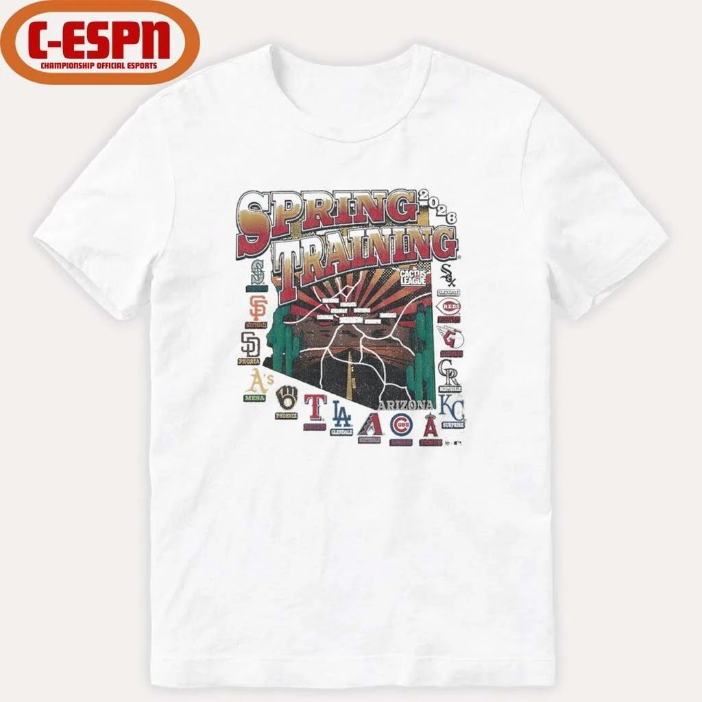 All Teams Spring Training 2026 MLB AZ Cactus League T-Shirt