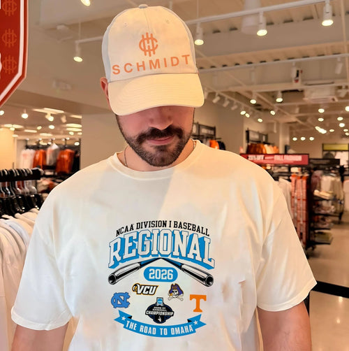 2026 NCAA Division I Baseball Regional North Carolina The Road To Omaha logos shirt