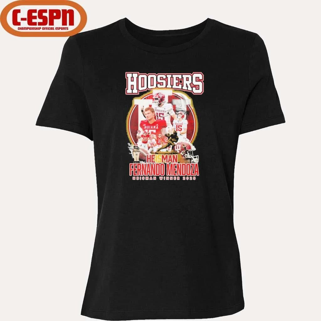 Hoosier He15man Fernando Mendoza Heisman Winner 2025 Shirt