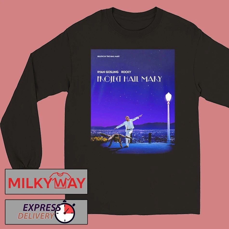 Project Hail Mary Inspired Poster La La Land Ryan Gosling Rocky shirt