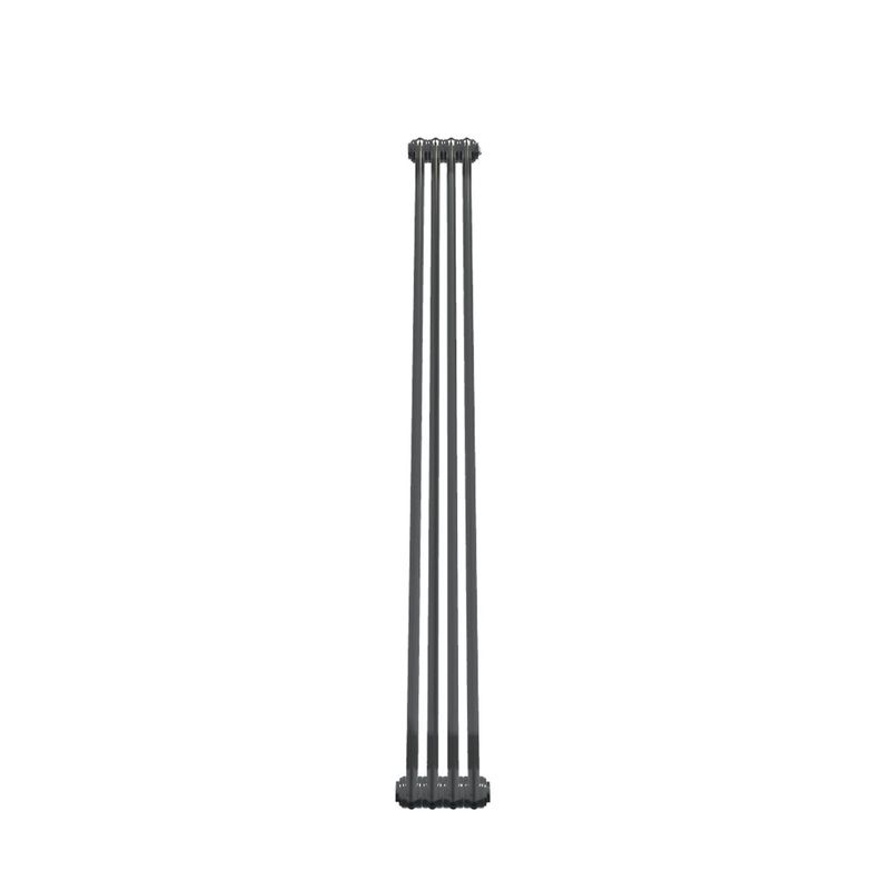 Bircham – Raw Metal Vertical Column Radiator H1800mm x W206mm 2 Column