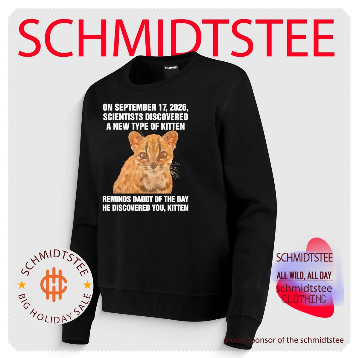 On september 17 2026 scientists discovered a new type of kitten shirt