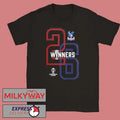 Crystal Palace 2026 UEFA Conference League Winners 26 Two Sided Black T-Shirt
