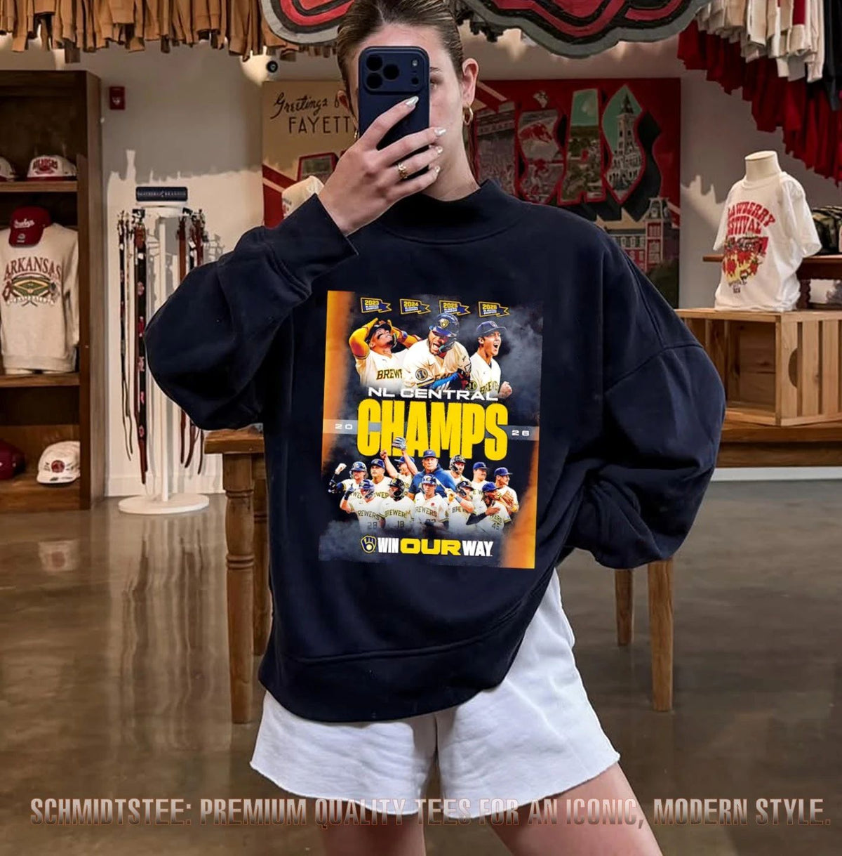 Milwaukee Brewers 2026 NL Central Champs Win Our Way Poster shirt