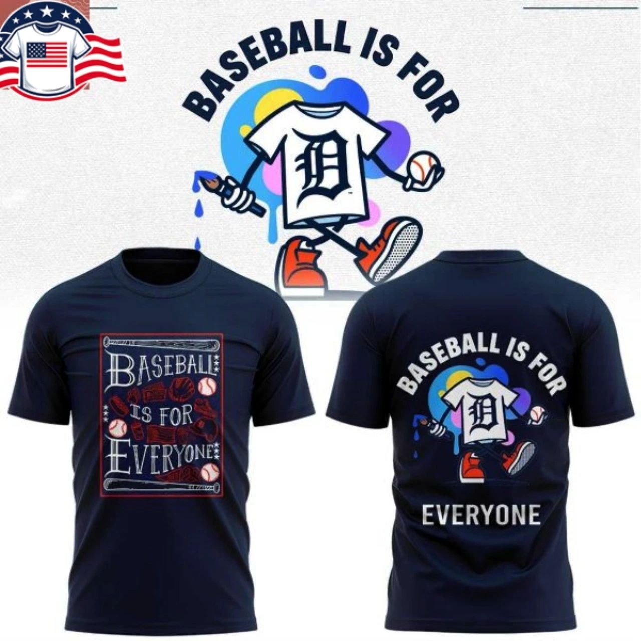Detroit Tigers 2026 Baseball Is For Everyone Hoodie T-Shirt