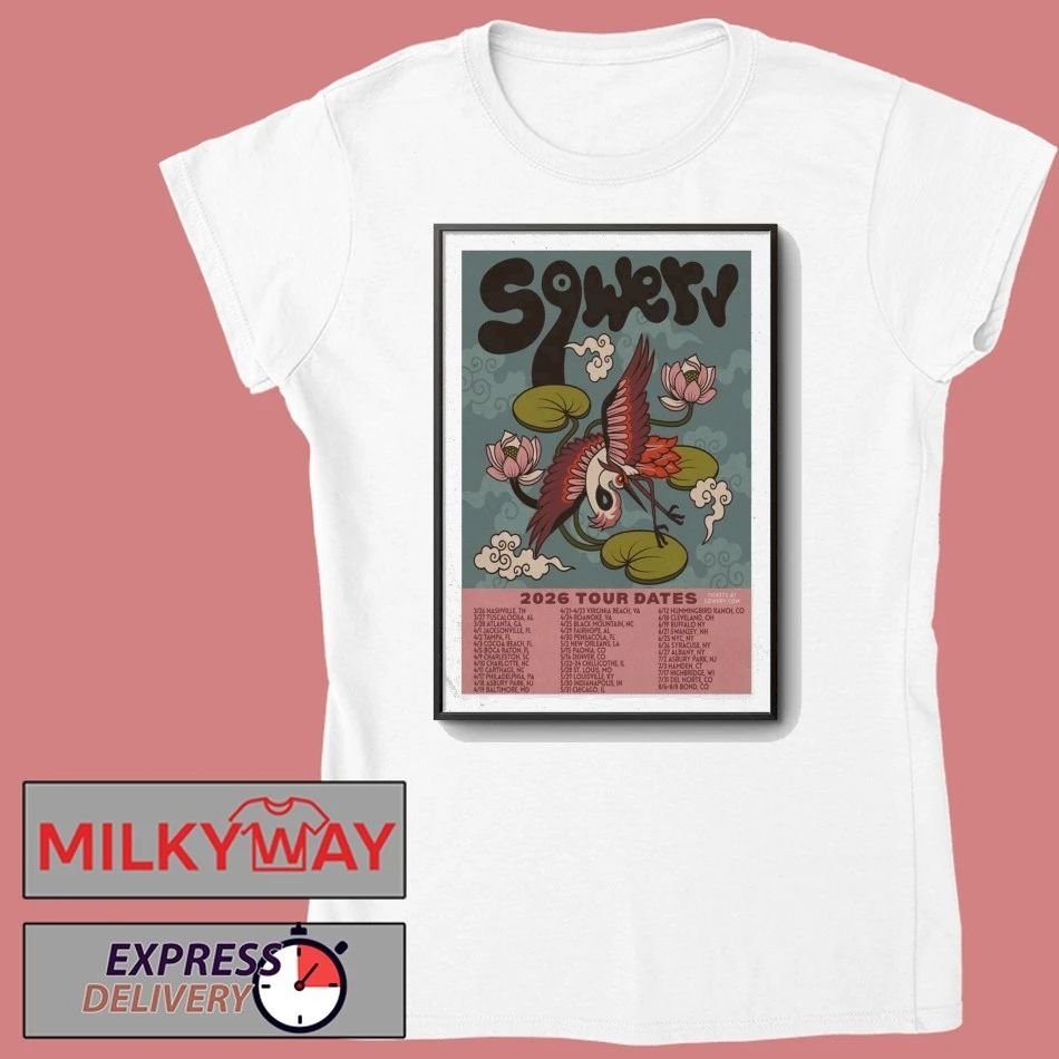 Sqwerv Summer Tour 2026 Poster shirt