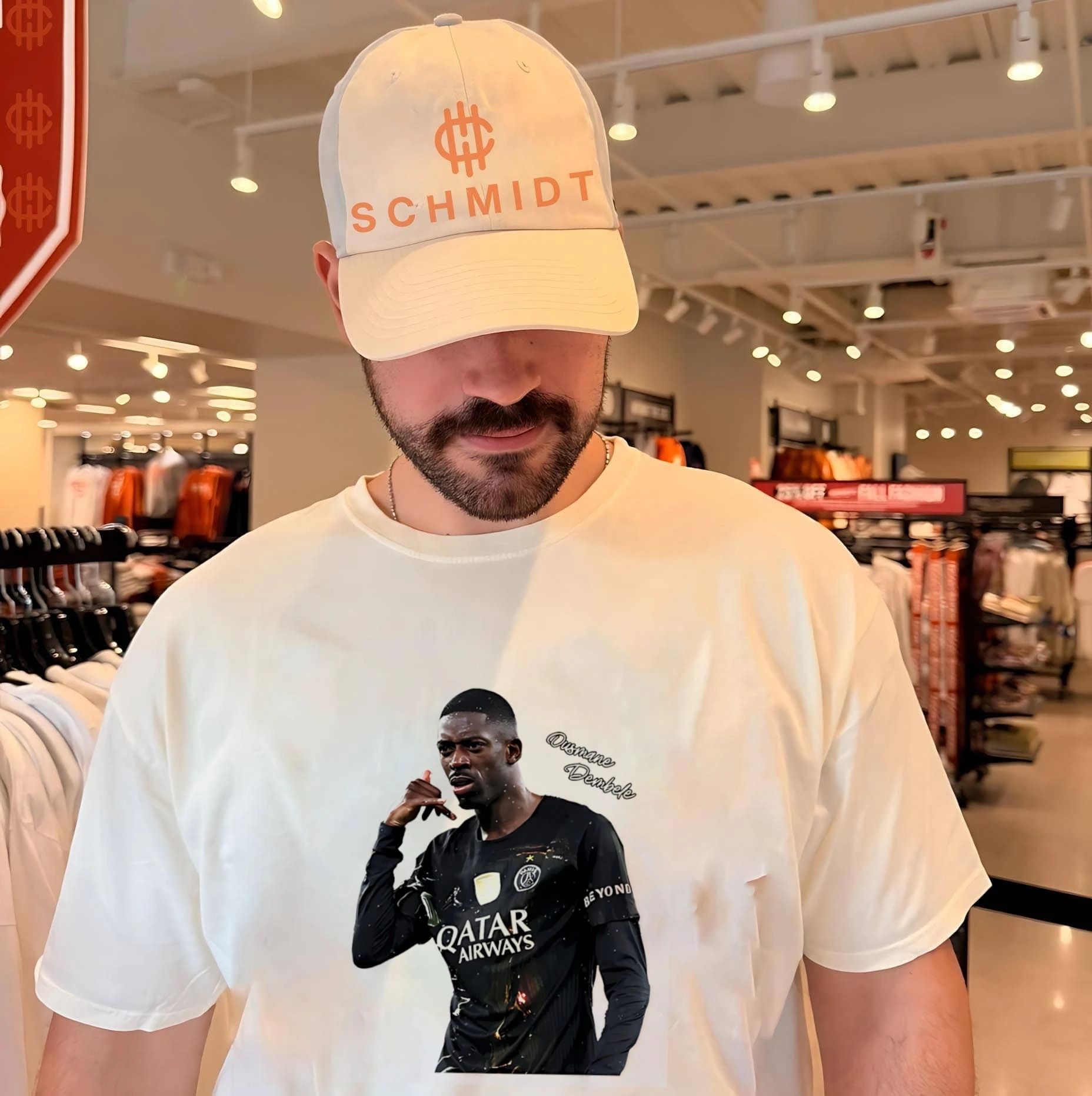 PSG Ousmane Dembele call hand shirt