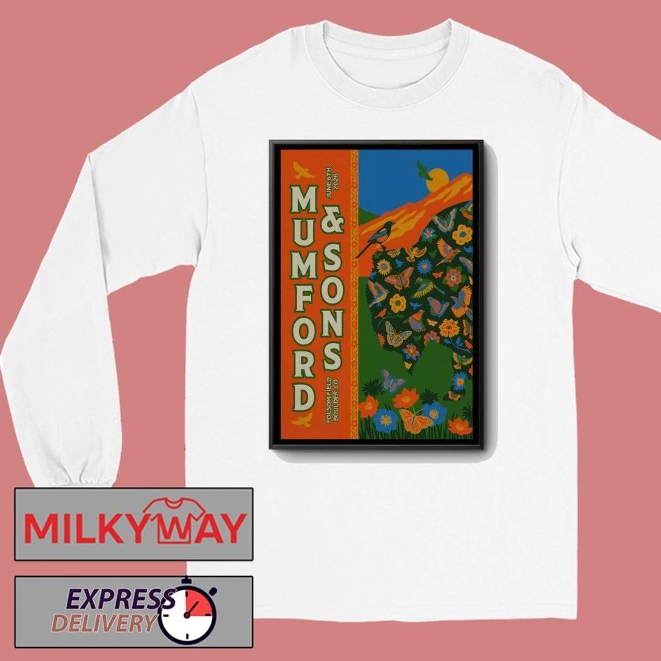 TOUR Jun 6 2026 Mumford & Sons Poster Folsom Field LIMITED shirt