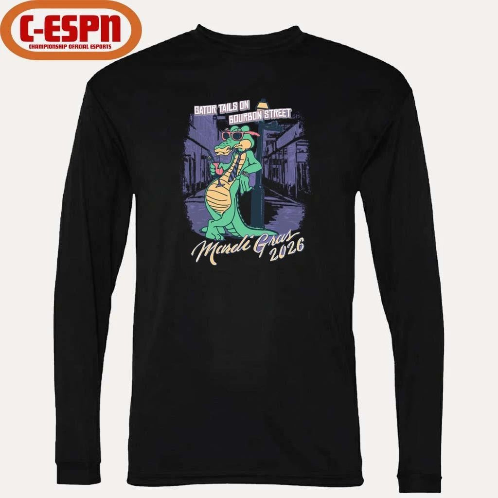 Mardi Gras 2026 Gator Tails shirt