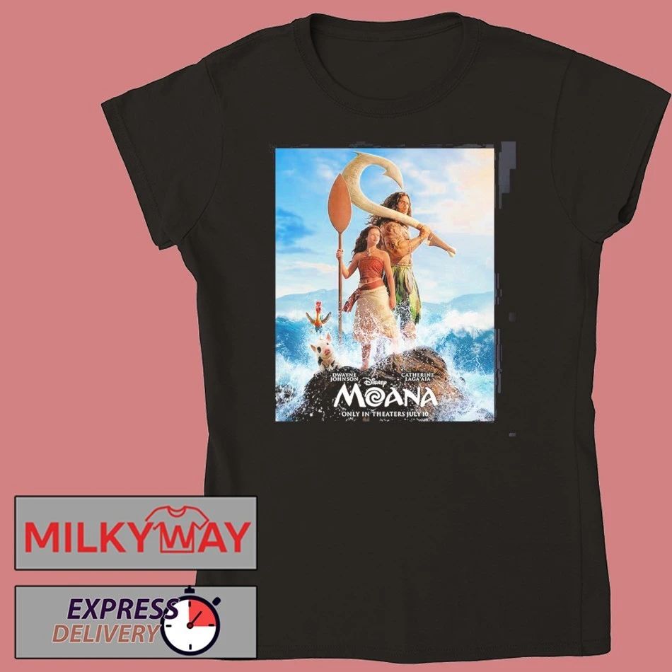Moana Live Action Starring The Rock Dwayne Johnson And Catherine Laga’aia In Theaters On July 10 2026 T-Shirt