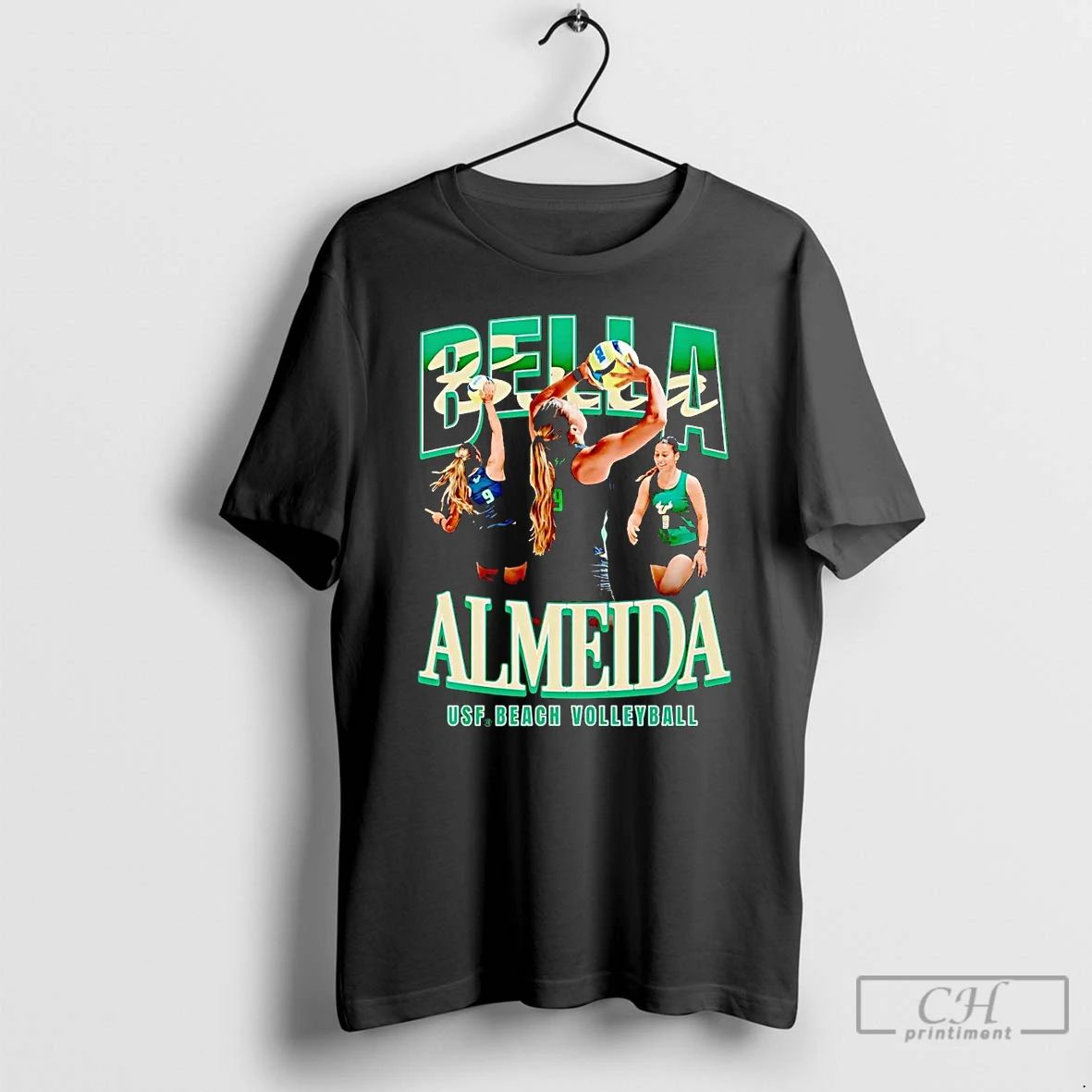 Classic Isabella Almeida 90s Picture Collage Usf Beach Volleyball T Shirts