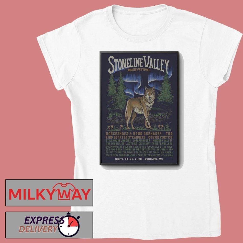 Stoneline Valley Music Festival 9 24-9 26 2026 Phelps Wisconsin Poster shirt
