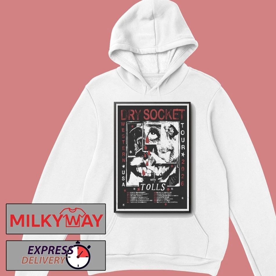 Dry Socket With Tolls Western US Tour 2026 Poster shirt