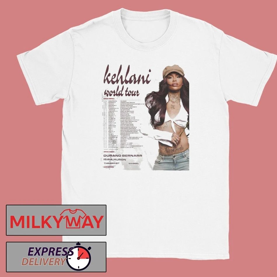 Kehlani World Tour 2026 North America Schedule Dates Two Sided T-Shirt