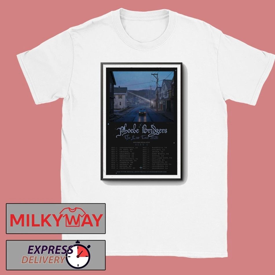Phoebe Bridgers 2026 ‘The Lost Tour’ Poster shirt