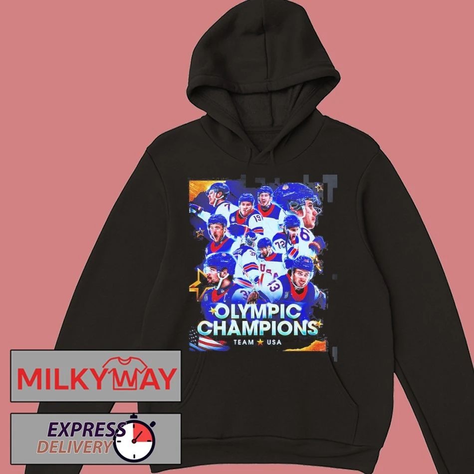 USA Men’s Olympic Hockey Team Winter Olympic Milano Cortina 2026 Gold Medal Champions T-Shirt