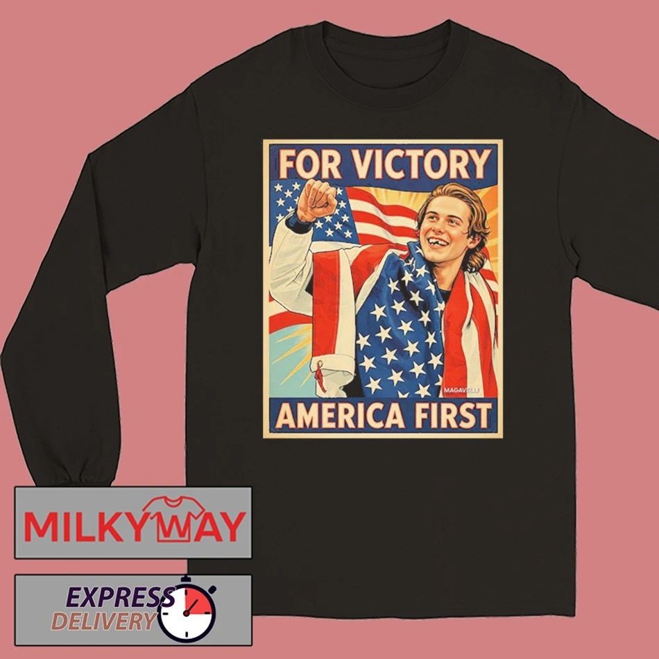 Jack Hughes Teeth Gold Champion Olympic Winter 2026 For Victory America First Unisex T Shirt