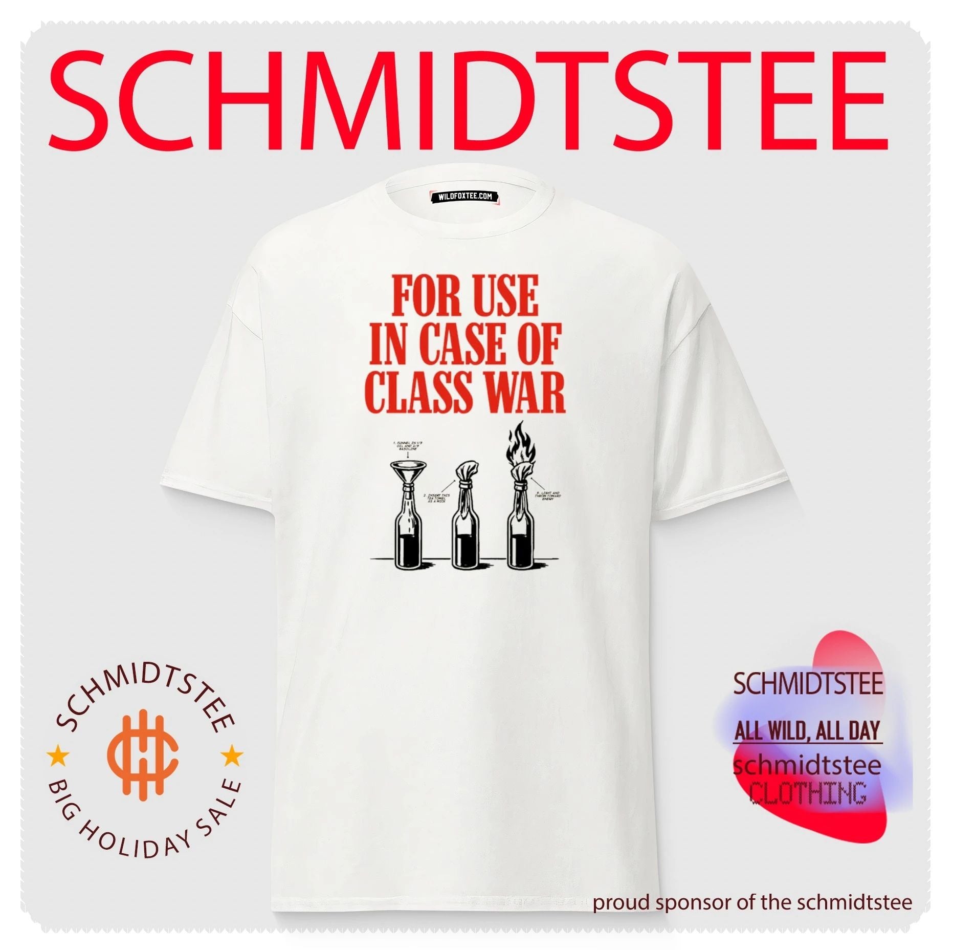 For use in case of class war shirt