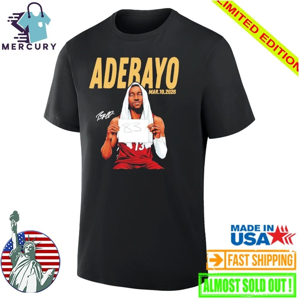 Bam Adebayo Miami 2026 History Adebayo #13 83 points For Bam NBA Signature Shirt