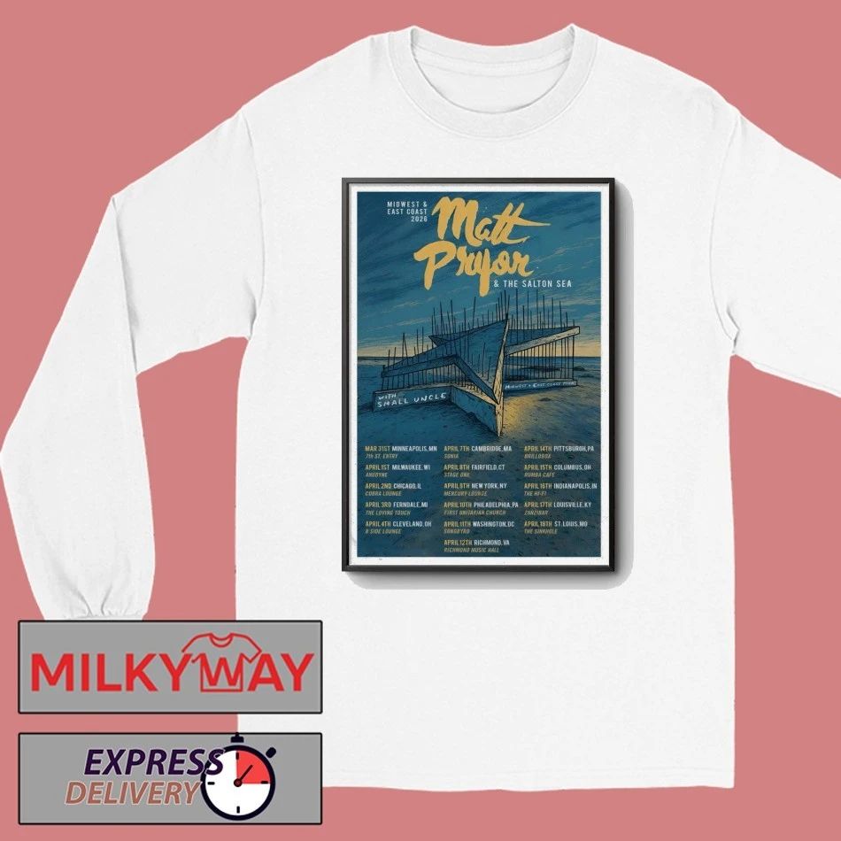 Matt Pryor Tour Midwest And East Coast 2026 Poster shirt