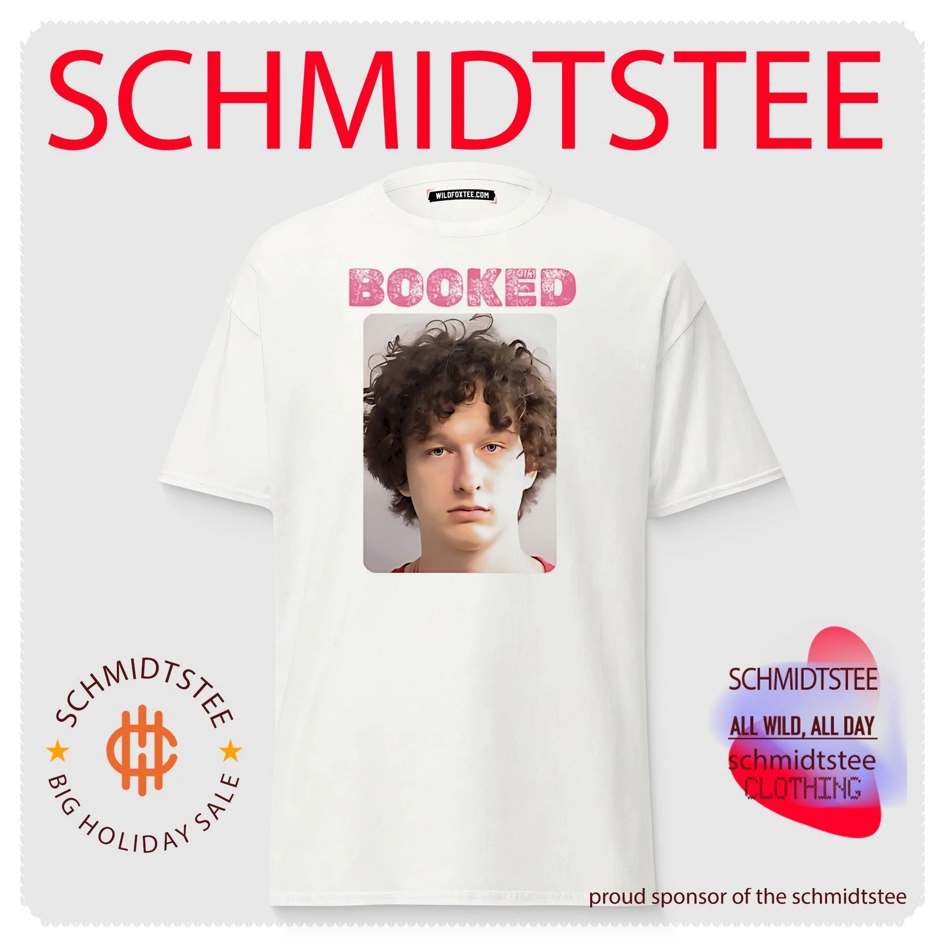 Booked Heston Mugshot shirt