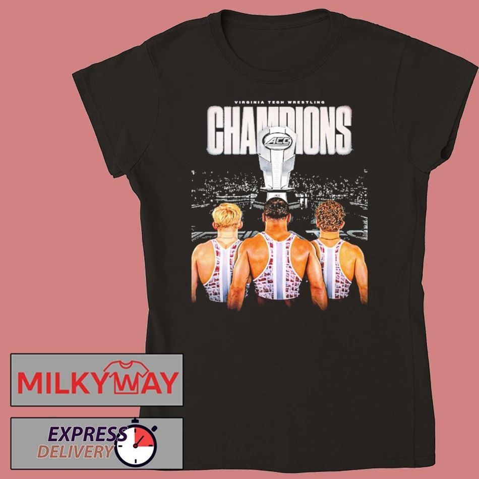 Celebrates Virginia Tech Hokies Wrestling Champions 2026 ACC Men’s Wrestling Tournament shirt