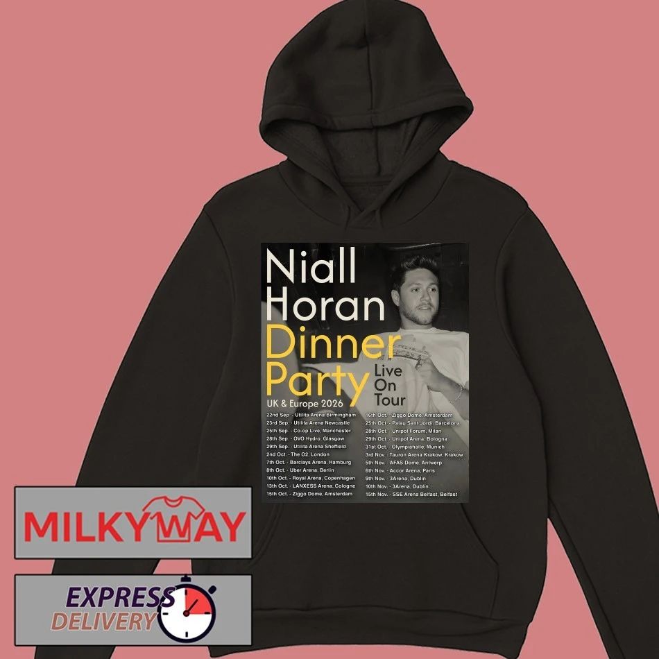 Niall Horan Dinner Party Live On Euro UK Tour Dates 2026 shirt