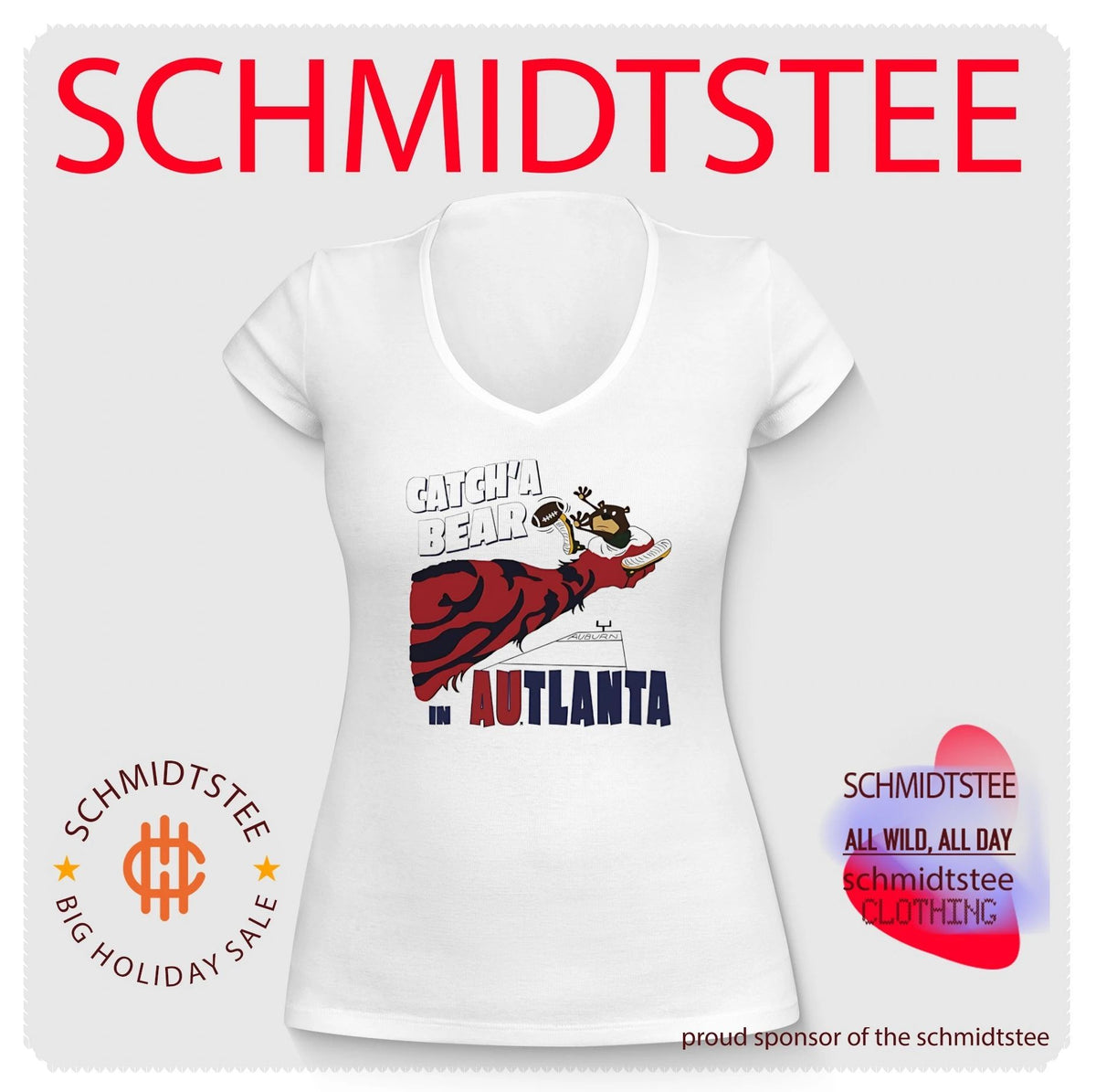 Auburn Tigers Catch’a Bear in Autlanta illustration shirt