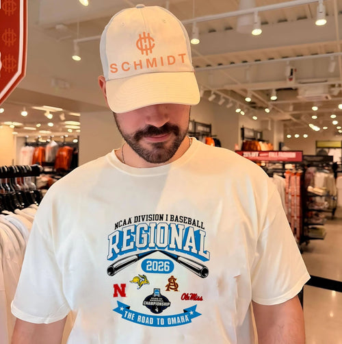 2026 NCAA Division I Baseball Regional Nebraska The Road To Omaha logos shirt