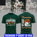 Miami Hurricanes 2025 Fiesta Bowl Champions NCAA Playoffs Shirt