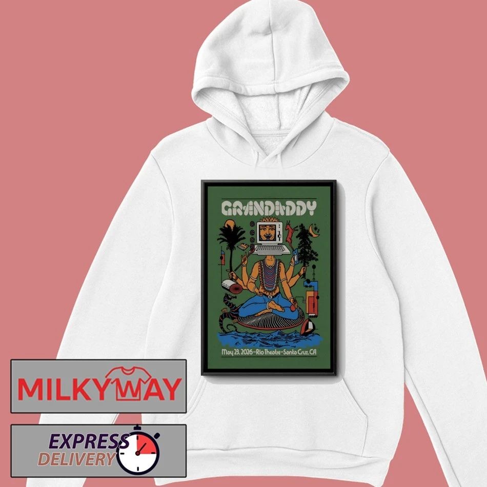 Grandaddy May 23 2026 Santa Cruz CA Poster shirt