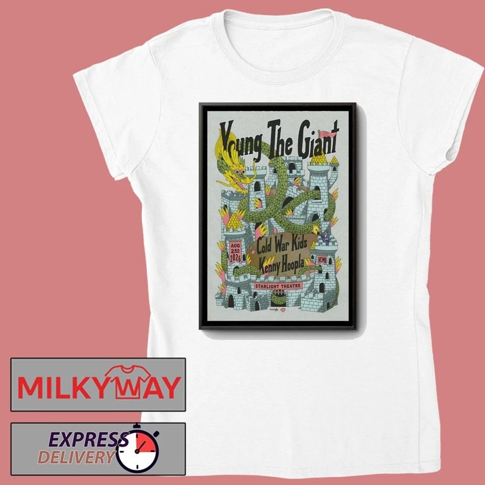 Young The Giant Aug 2 2026 Starlight Theatre in Kansas City MO Poster shirt
