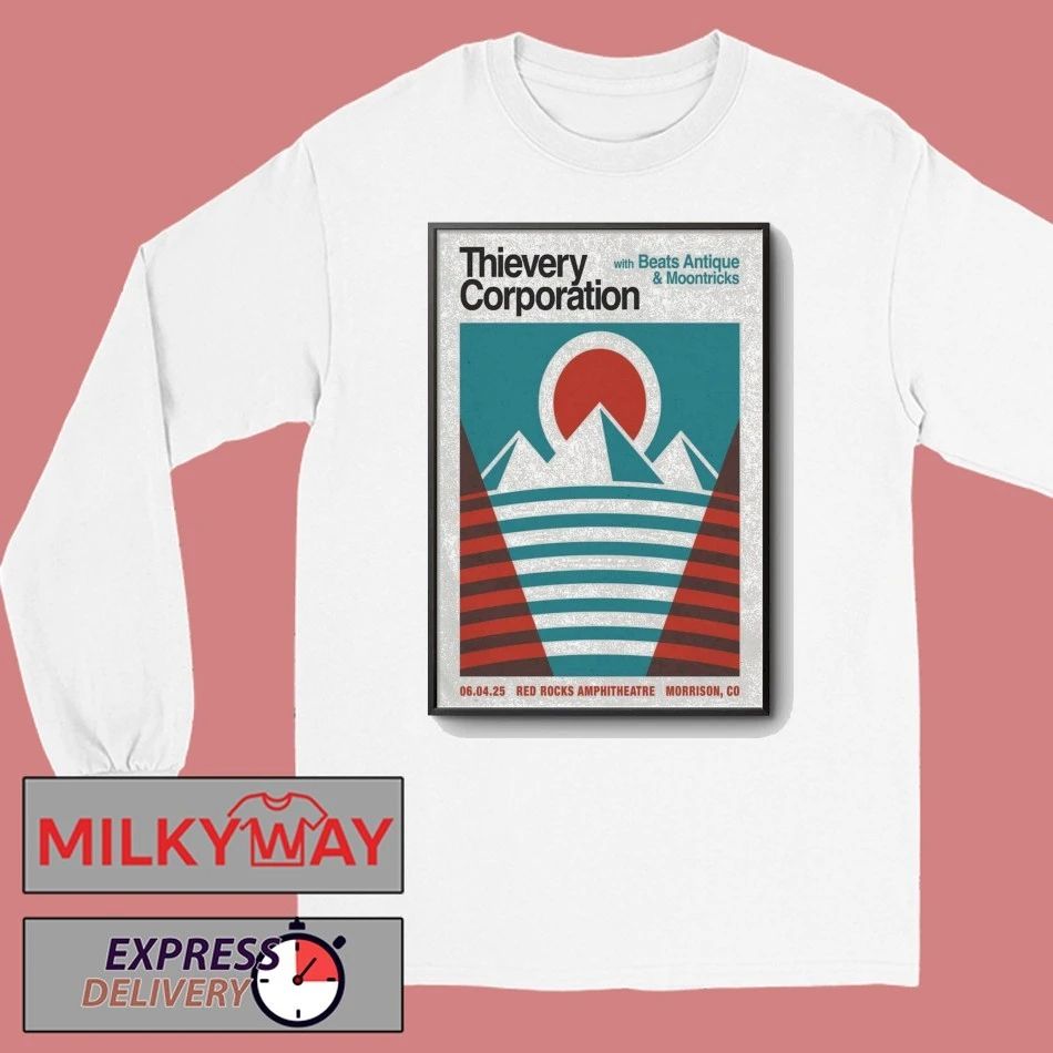 Thievery Corporation 06.04.2026 Red Rocks Poster shirt